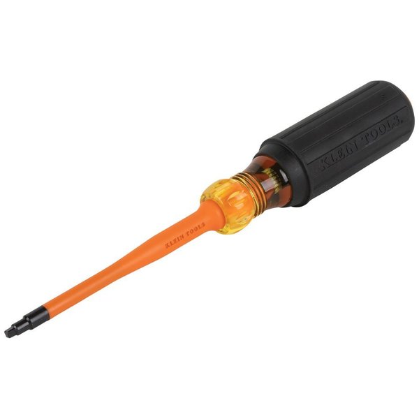 Klein Tools Slim-Tip 1000V Insulated Screwdriver, #2 Square, 4-Inch Round Shank 6944INS